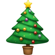 Christmas tree sticker
