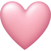 light pink heart sticker