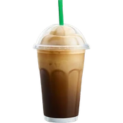 Starbuck ice coffee with ice cubes sticker