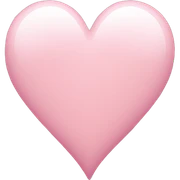 light pink heart sticker