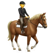   horse riding horse sticker