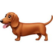 Sausage dog sticker