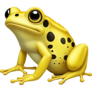 Yellow frog  sticker