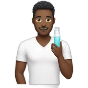 Guy doing skincare sticker