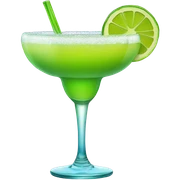 Giant margarita in colored glass sticker