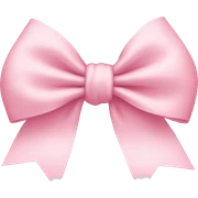 Light pink bow sticker