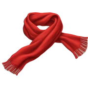 Red scarf sticker