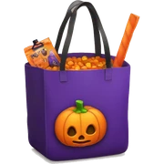 trick or treat bag  sticker