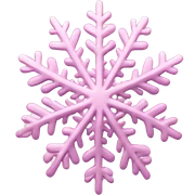 pastel pink snowflake  sticker
