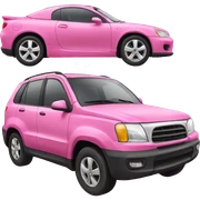 Pink car sticker