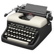 Typewriter sticker