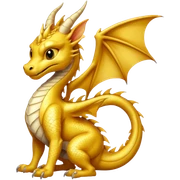 Gold dragon with Siam sticker