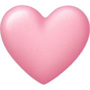 baby pink heart sticker