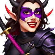 Demon-Horned Warrior sticker