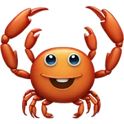 Crab sticker
