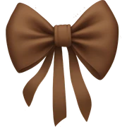 brown bow sticker