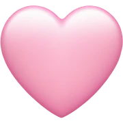 baby pink heart sticker