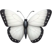white butterfly sticker
