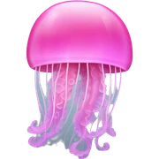 pink jellyfish  sticker