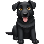 Black German shepherd  sticker