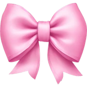Baby pink bow sticker