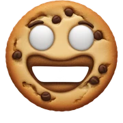 Cookie with a smile sticker