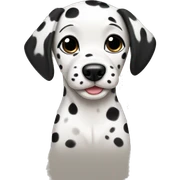 Dalmatian pup sticker