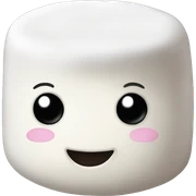 Marshmallow sticker