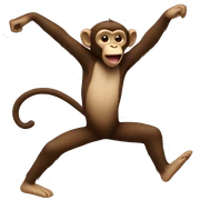Dancing monkey sticker