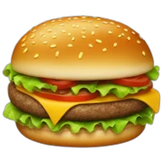 hamburger sticker