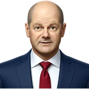 bald man in formal attire sticker