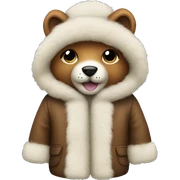Fur coat sticker