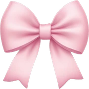 Light pink bow sticker