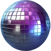 Disco Ball whit a now sticker