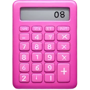 pink calculator sticker