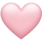 light pink heart sticker