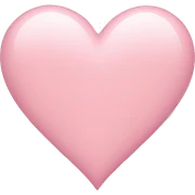 light pink heart sticker