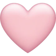 Light pink heart  sticker