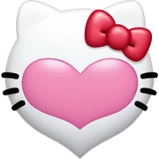 hello kitty heart sticker