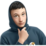 mysterious boy in hoodie sticker