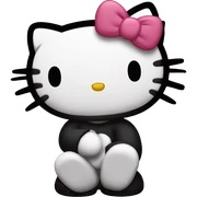 Angry hello kitty sticker