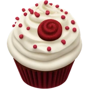 Red velvet cupcake sticker