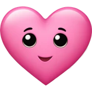 Pink heart sticker