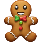 gingerbread man sticker