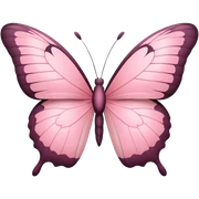 pink butterfly emoji with this color palette #ee86b6 sticker