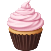Pale pink cupcake sticker