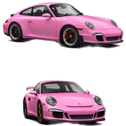Porsche pink sticker