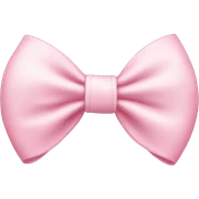 Light pink bow sticker