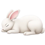 Cute Bunny sleeping sticker
