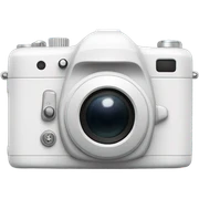 White Digital camera  sticker
